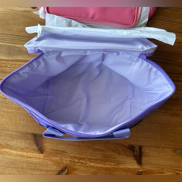 Trader Joe’s Mini Insulated Tote Bag Bundle Pink and Lavender - Picture 4 of 4